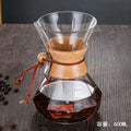 DecorBites™ Diamond Glass Hand Brew Coffee Maker Pot for Espresso Drip Cup Brewing