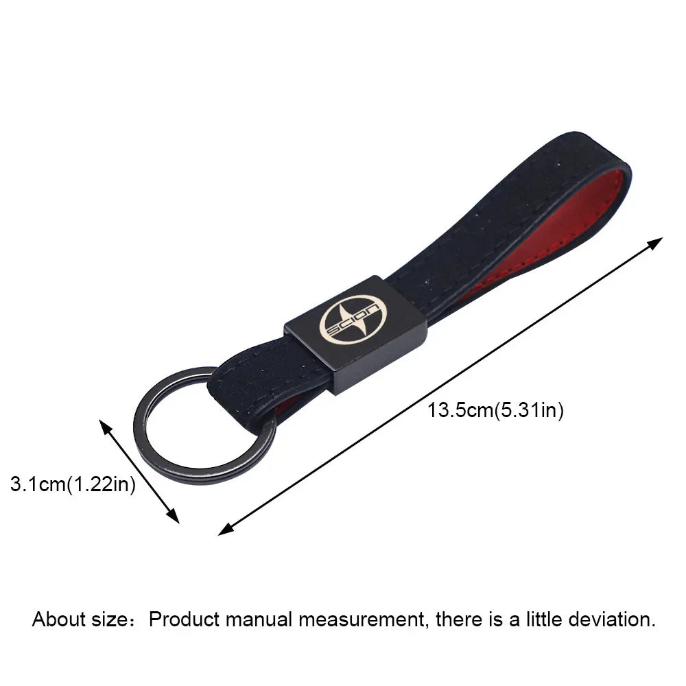Leather Keychain for Toyota Scion xA xB xD iQ tC | Car Accessories