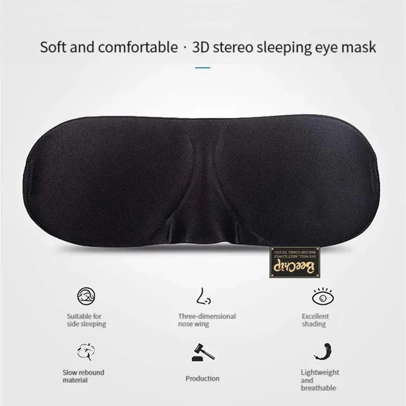 3D Sleep Mask | Natural Sleeping Eye Cover for Travel and Home