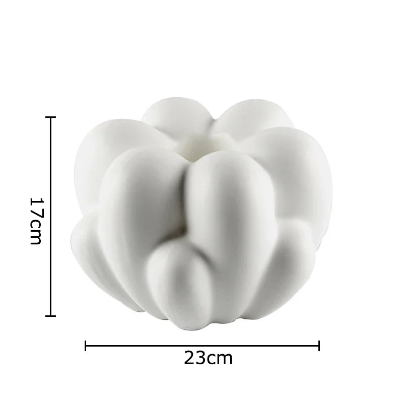 DecorBites™ Creative Petal Vase: Table Decor & Artificial Flowers Arrangement