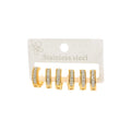 316L Stainless Steel Hollow V-shape Zircon Earrings | Simple Versatile Drop Earrings for Women and Men