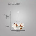 DecorBites™ Cube LED Pendant Light: Art Deco Hanging Lamp for All-Match Style
