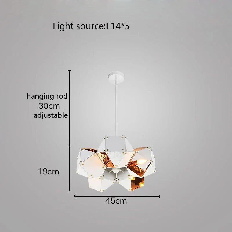 DecorBites™ Cube LED Pendant Light: Art Deco Hanging Lamp for All-Match Style