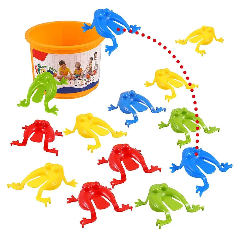 50PCS Jumping Frog Bounce Frogs | Novelty Stress Relief Toy Set for Kids and Adults