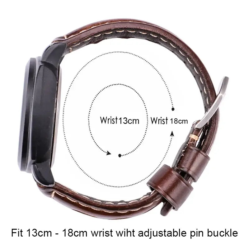 Ticwatch Leather Band - Genuine Classic Comfort Strap