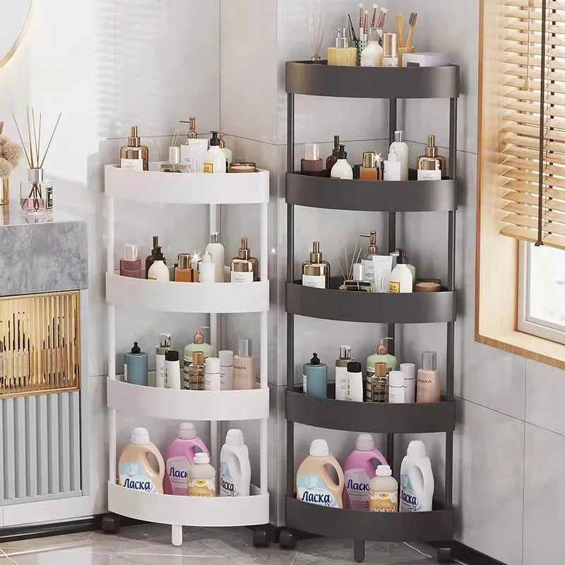 DecorBites™ 5-Tier Rolling Cart Storage Rack for Kitchen & Bathroom Organizing