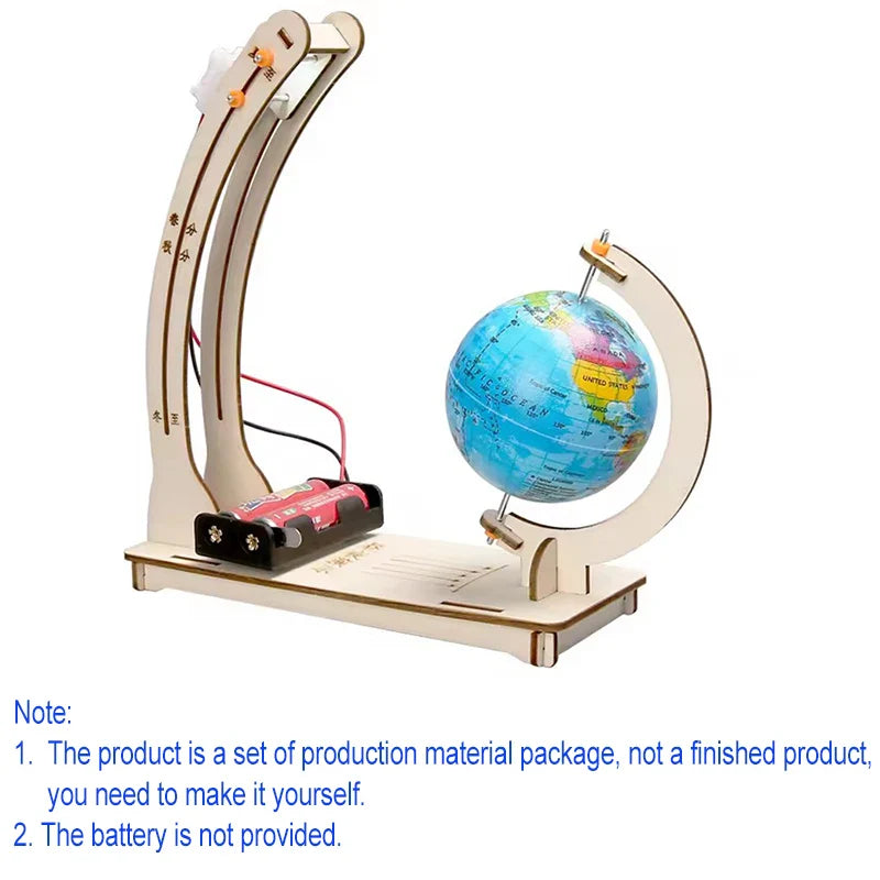 Day Night Globe STEM Kit | DIY Educational Science Toy for Kids 14+