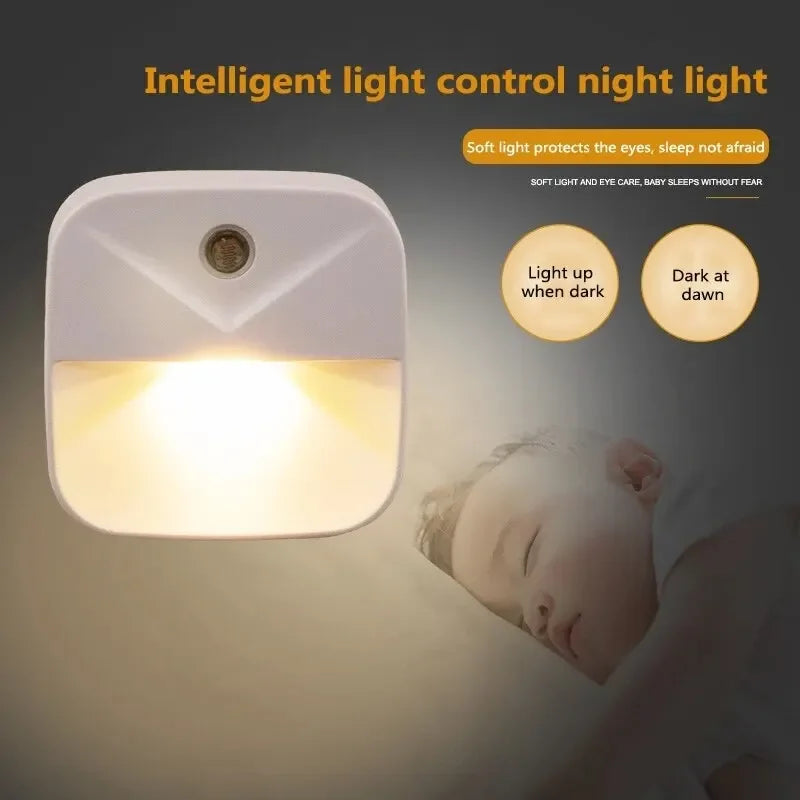 LED Night Light with Motion Sensor | Smart Plug-In Wall Lamp for Hallway, Stair, Kitchen, Bedroom