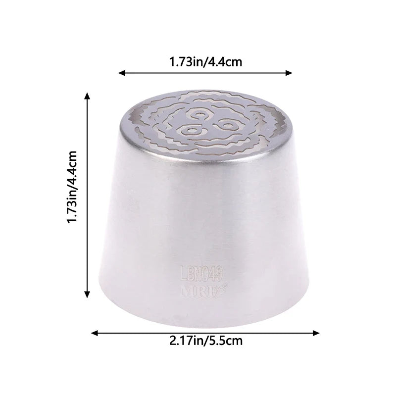 1Pc Stainless Steel Russian Piping Tip | Christmas Cake Icing Nozzle for Cupcake Decorating