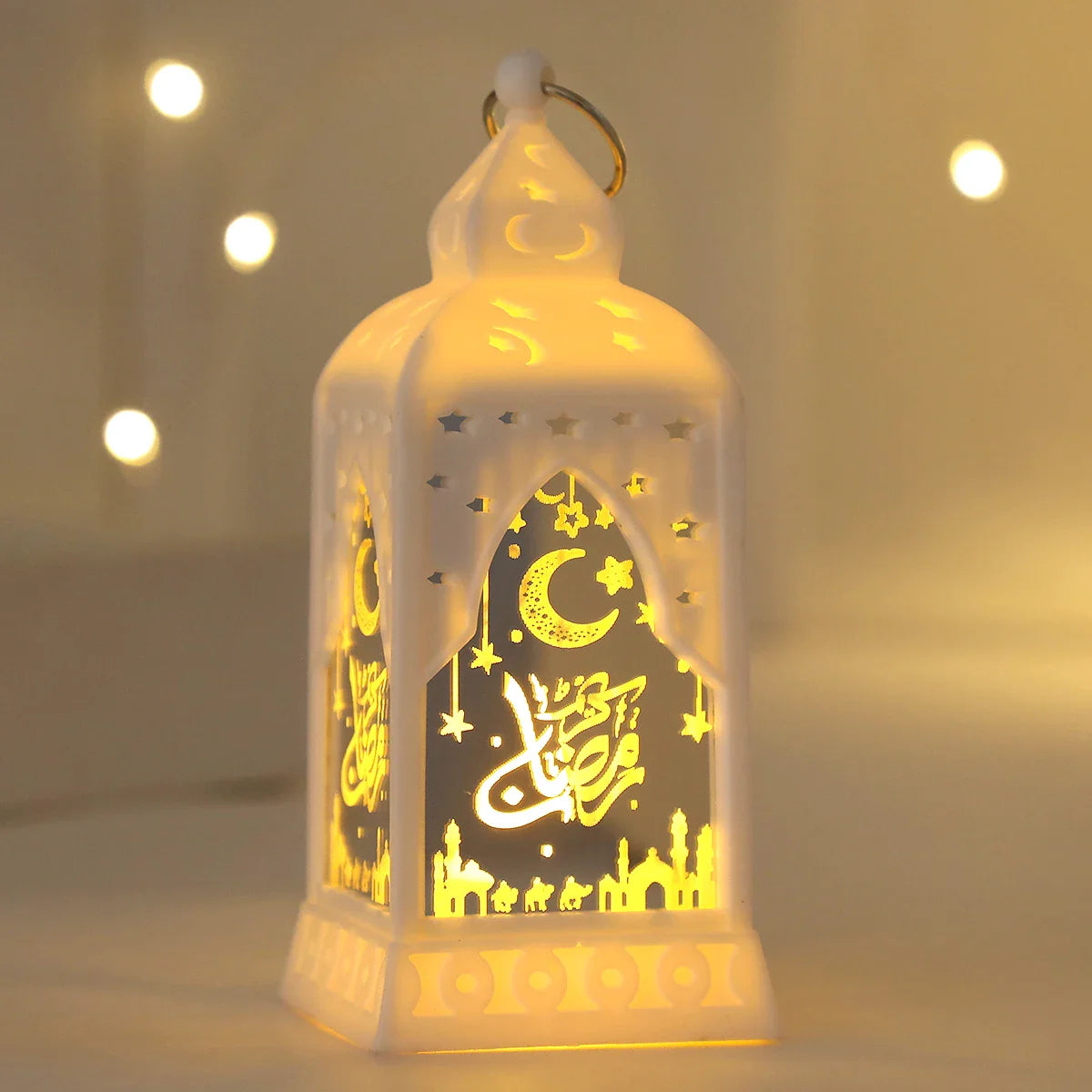 LED Star Moon Candlestick Light | Ramadan Decoration with Castle Wind Lamp