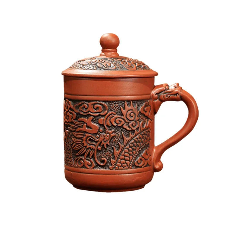 DecorBites™ Dragon Phoenix Thermo Coffee Travel Mug Gift