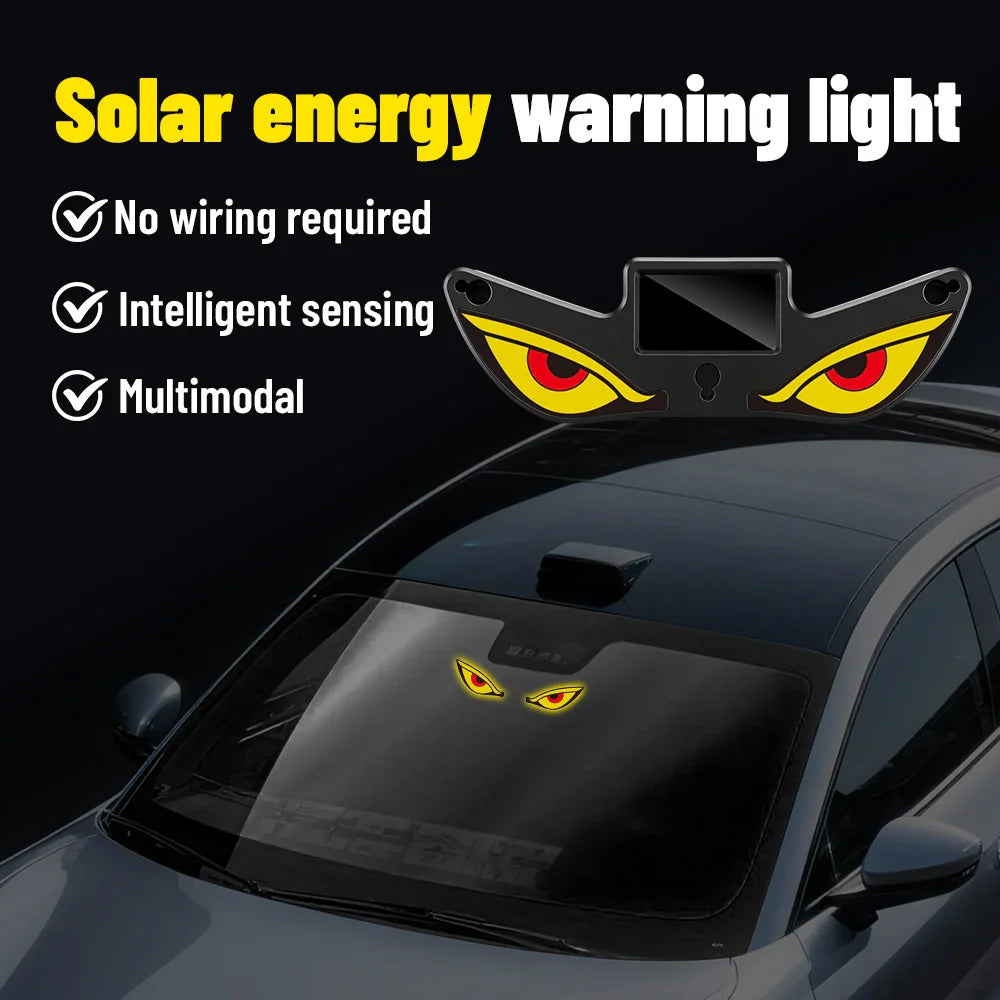Monster Eye Antenna Flash Light | Solar Powered Car Decoration with Demon Eye Design