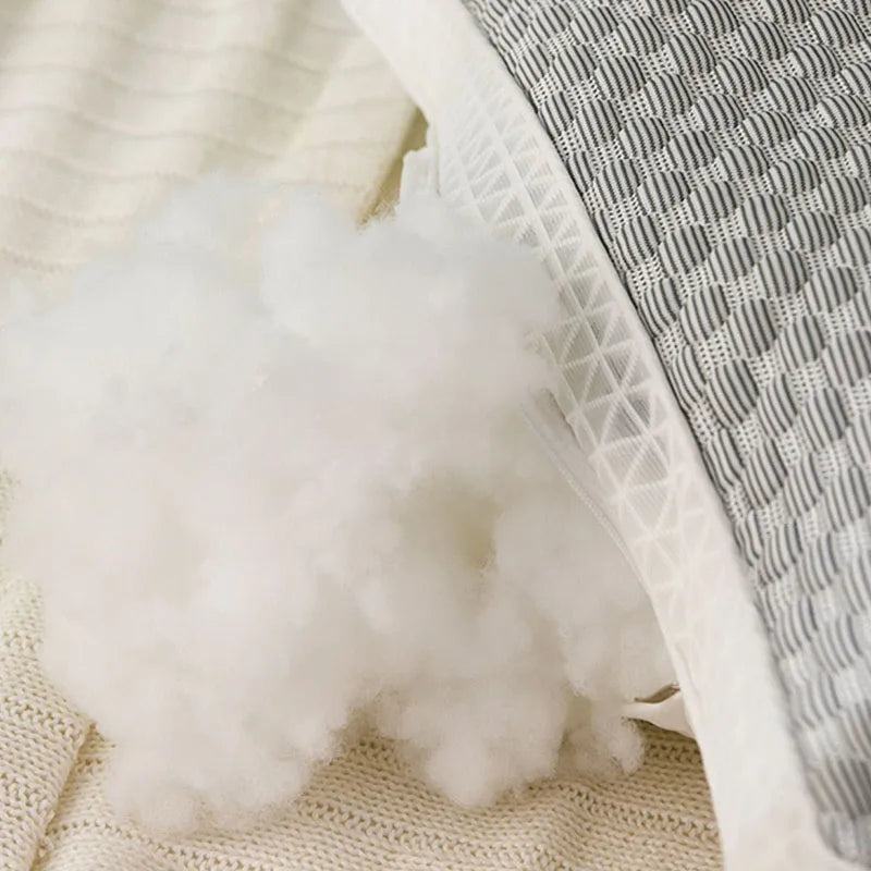 Gray and beige honeycomb ice rayon cooling pillow bedroom memory foam