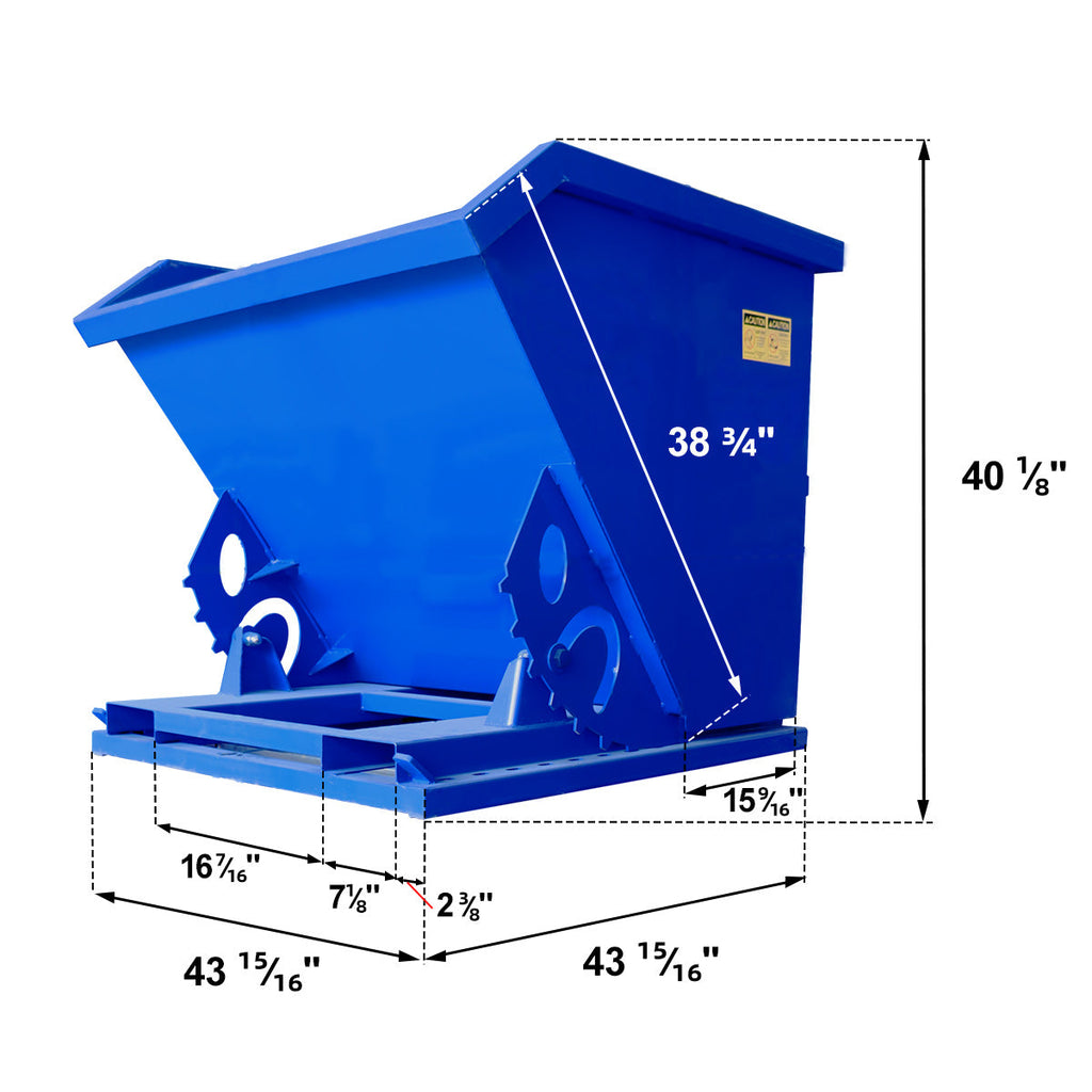 Greatbear Self Dumping Hopper - 1 Cubic Yard