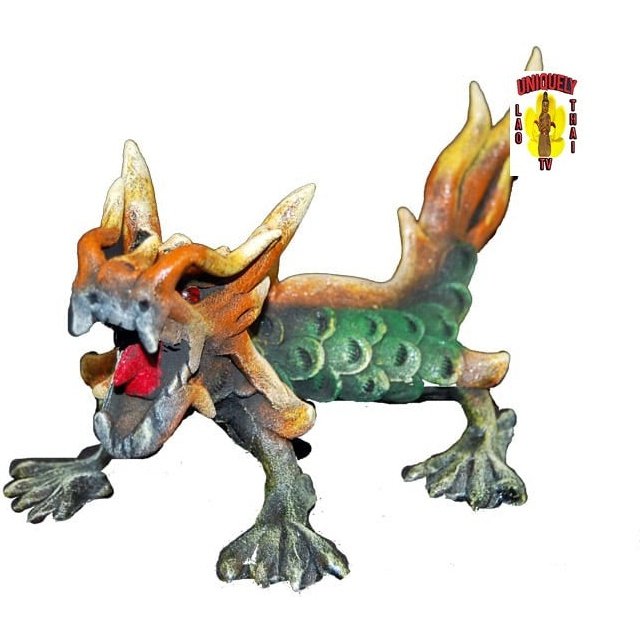 Serpent Dragon Green 8 inch Long