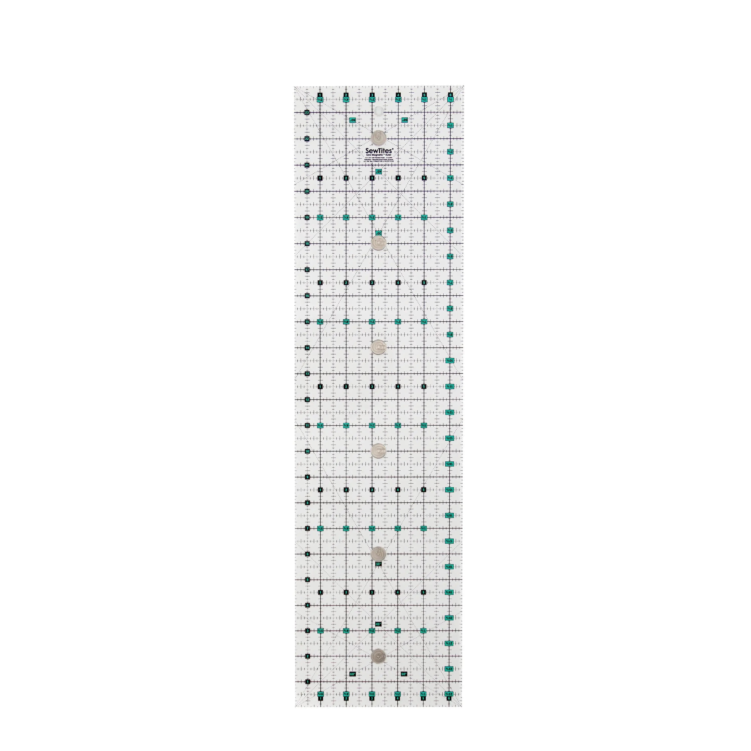 Sew Magnetic 6-1/2in x 24in Ruler Left Handed