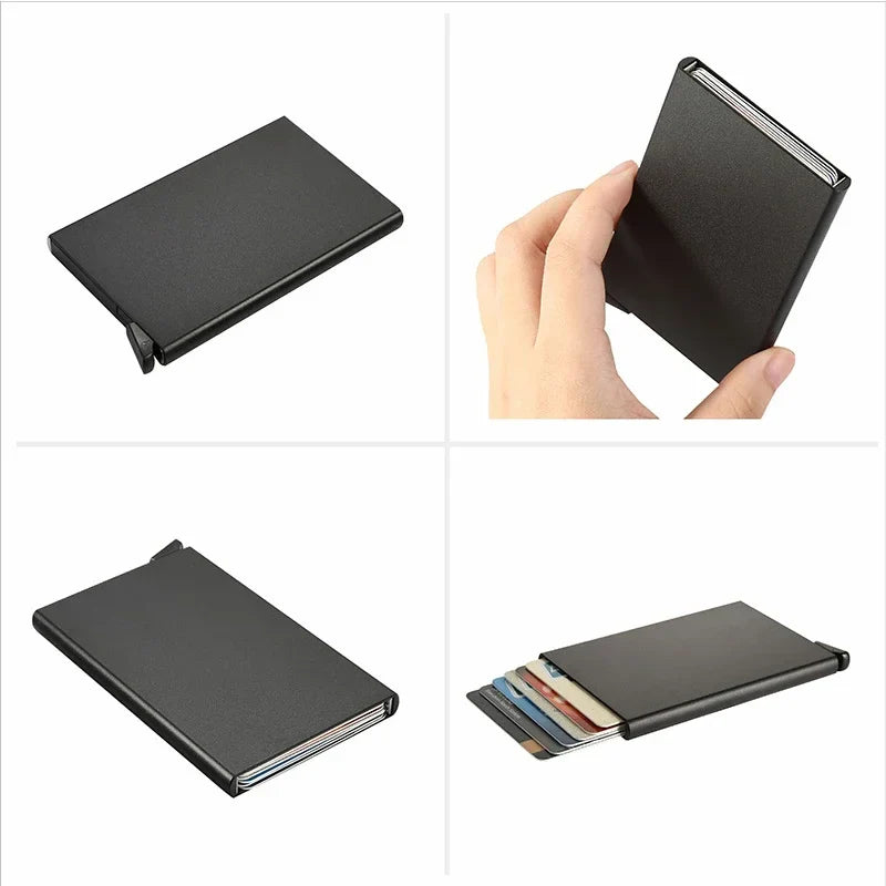 RFID Blocking Slim Wallet | Minimalist Metal Card Holder