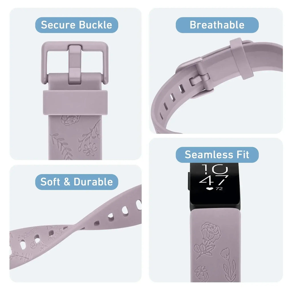 Fitbit Inspire 3 Silicone Band with Designs – Stylish Patterned Strap
