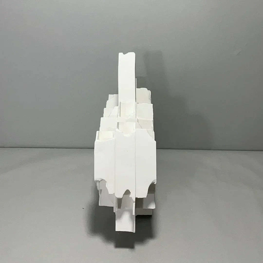 DecorBites™ Geometric Ceramics Flower Arrangement Sculpture Square Pipe Irregular Decor