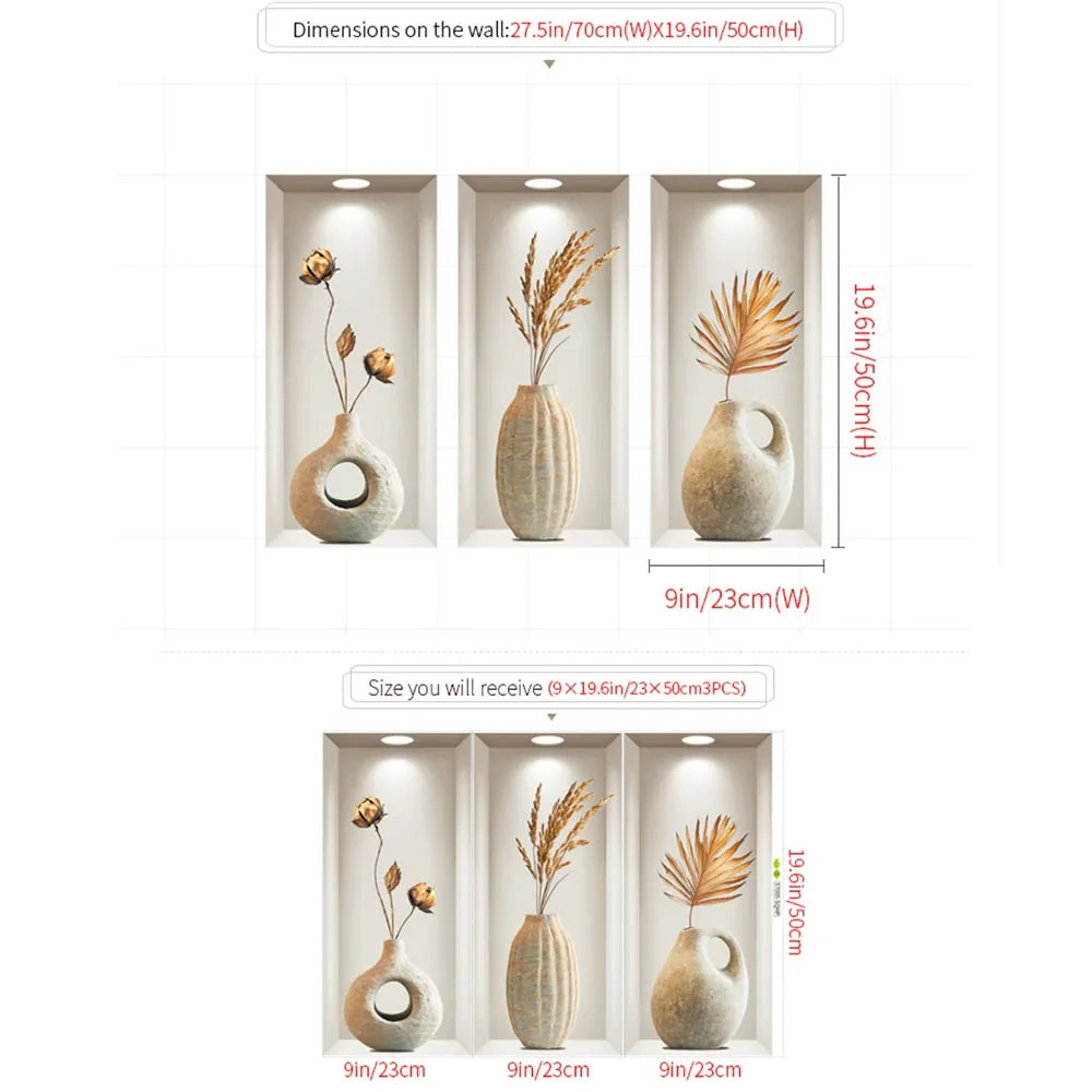 Space-Themed Flower Pattern Wall Stickers | Reusable PVC Decals for Home Decor
