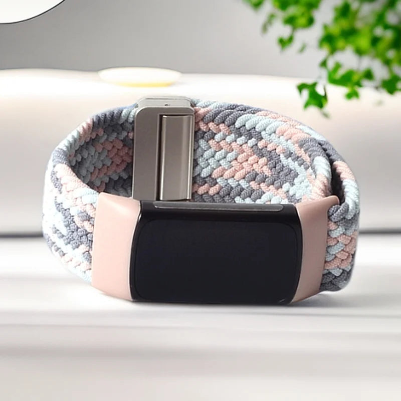Fitbit Charge 5 6 Nylon Elastic Loop Band