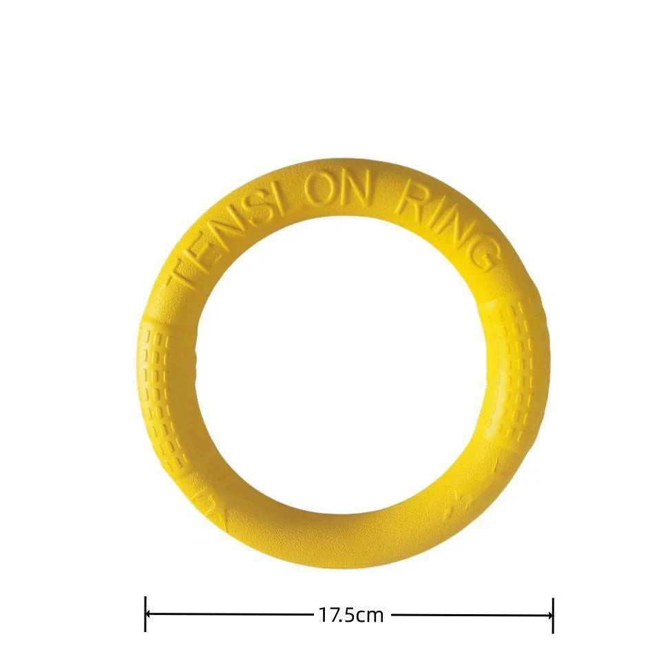 Durable Dog Ring Toy – Indestructible Flying & Chewing Training Toy