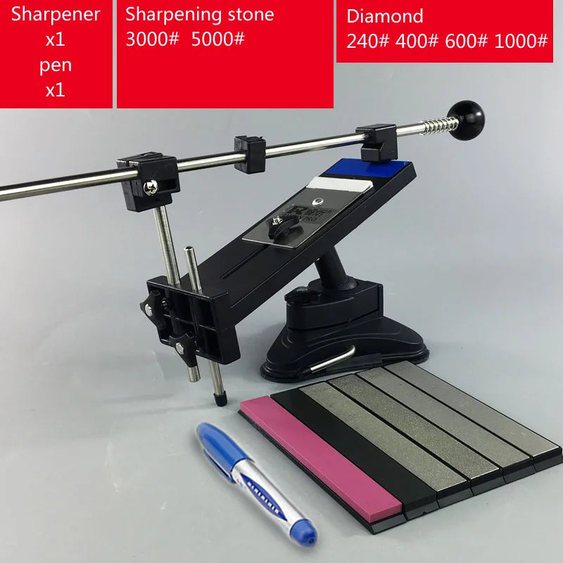DecorBites™ Knife Sharpener System Stone Bars Grinders - Professional Chef Tool Edge Sharpening