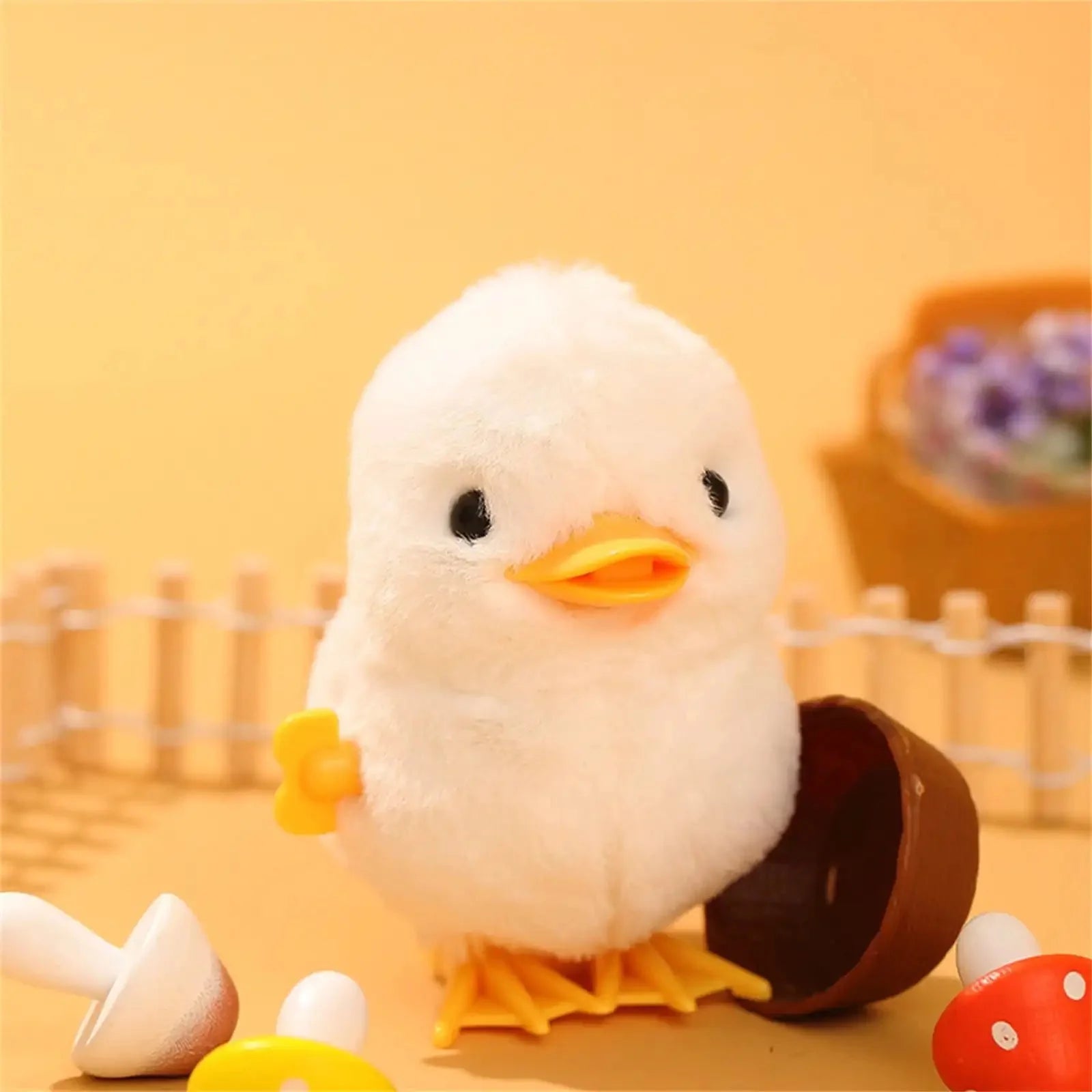 Jumping Chicken Duck Toy, Simulation Plush Jumping Duck Interactive Toy, Small Animal, Birthday Gift