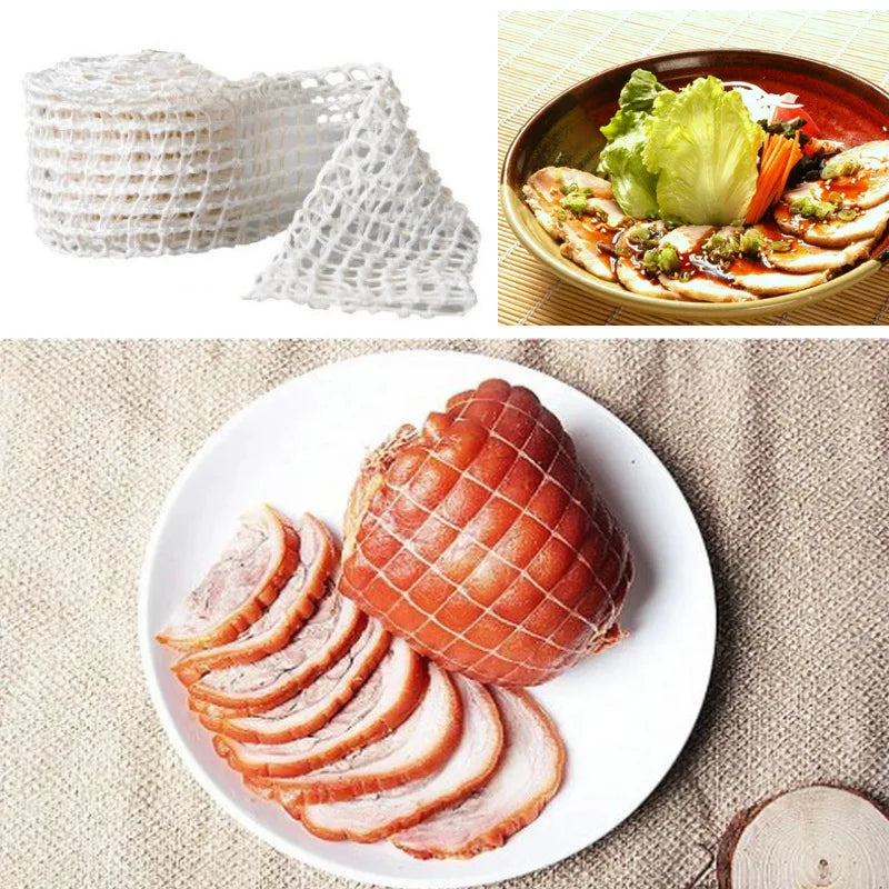 DecorBites™ Hot Dog Meat Mesh Net Butcher's String Roll 3/5M