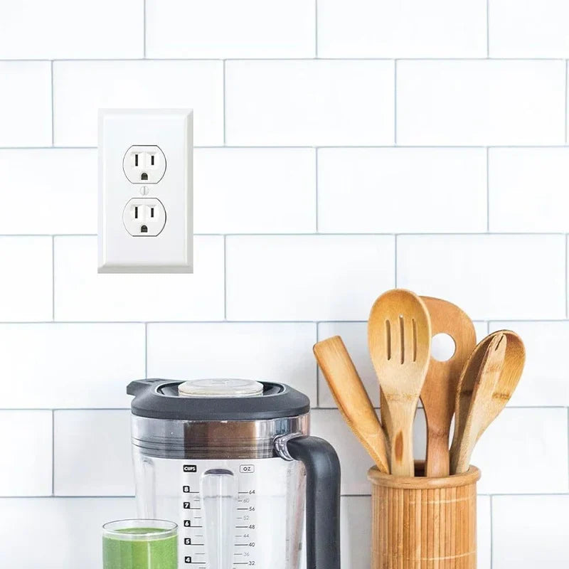 Fake Power Outlet Stickers (3 Pack) | Prank Wall Decals for Office and Home
