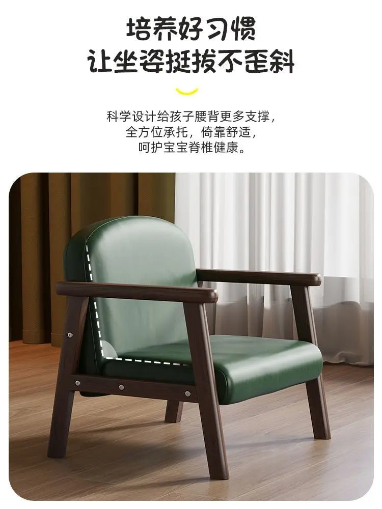 DecorBites™ Kids Wooden Chair & Table Set Vintage Design for Children's Room