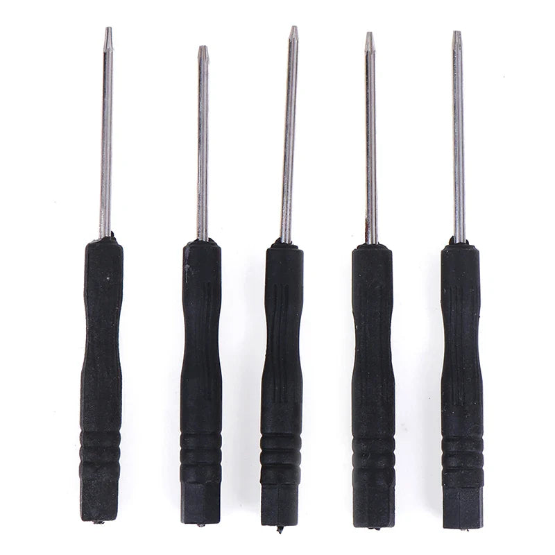 5Pcs Precision Torx Screwdriver Set T2 T3 T4 T5 T6 | Black Steel Mobile Phone Repair Kit