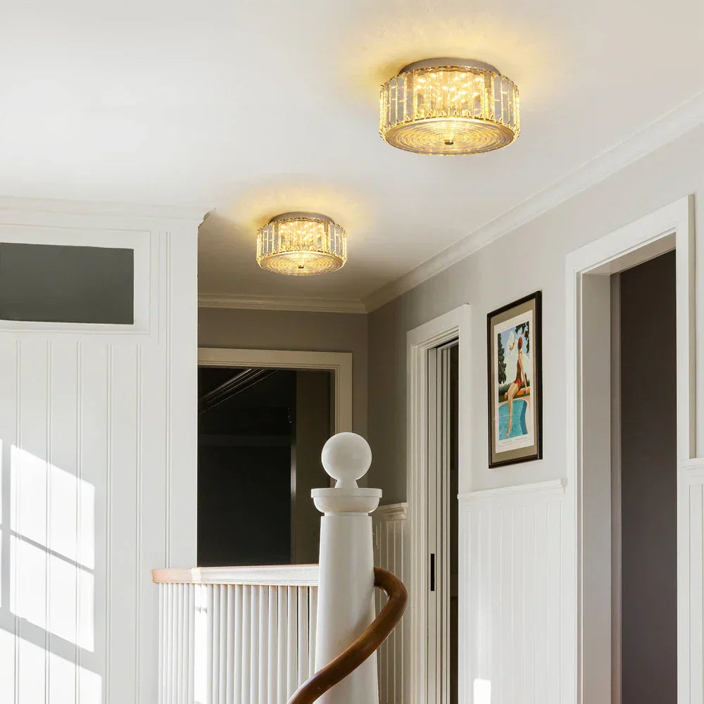 DecorBites™ Crystal LED Ceiling Chandelier Light Circle Design Indoor Lighting