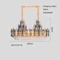 DecorBites™ Dimmable Crystal Chandelier Lighting for Living Room
