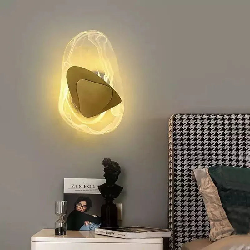 DecorBites™ Irregular Graphic Wall Light Modern Luxury Bedside Sconce