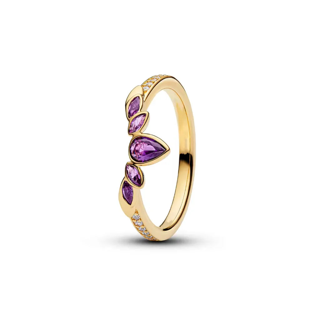925 Sterling Silver Heart Butterfly Ring | Classic Zircon Wedding Bands for Women