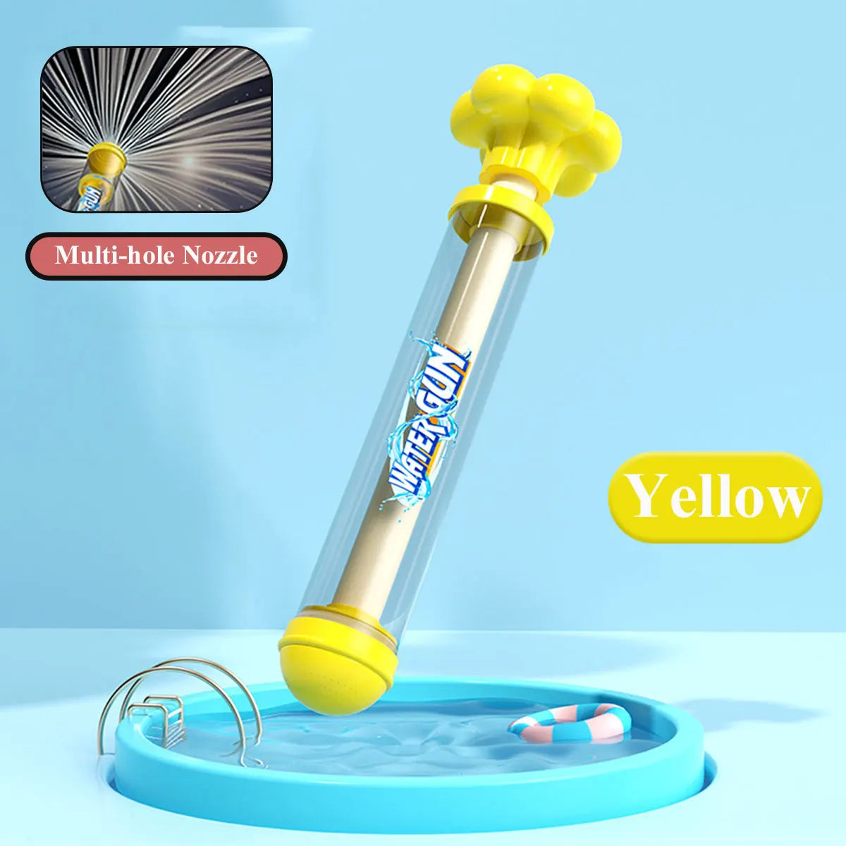 Pusher Type Fun Fireworks Water Jet Spray | Outdoor Water Play Game for Kids