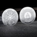 Bitcoin BTC ETH ADA XLM SHIB DOGE XRP SOL DOT LINK LTC UNI Coin Physical Metal Crypto Currency Coin Collection with Plastic Case