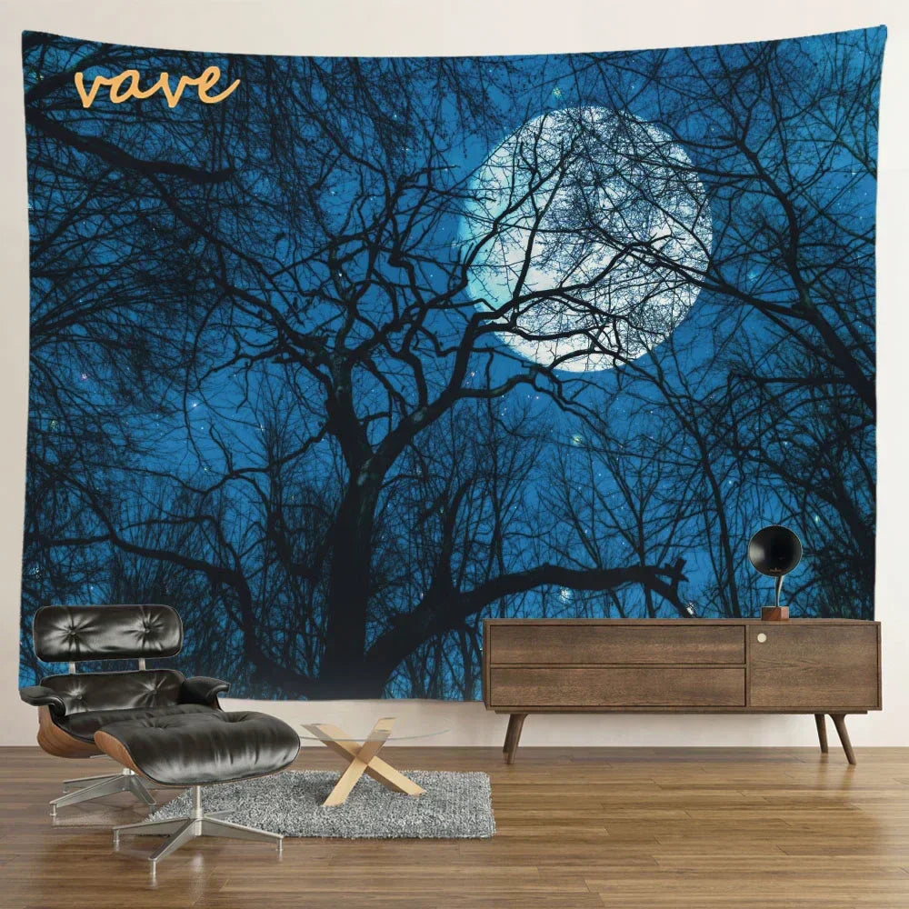 DecorBites™ Forest Tree Landscape Tapestry Wall Hanging for Aesthetic Room Decor