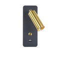 DecorBites™ LED Wall Lights with Switch and USB Interface in White or Black, Modern Sconce