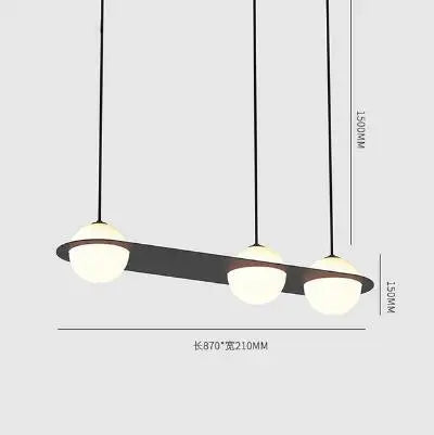 DecorBites™ Glass Ball Geometric Chandelier: Modern Nordic Kitchen Office Hanging Lamp