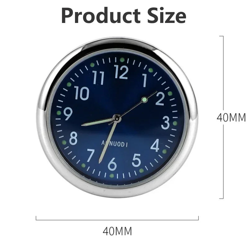 Car Clock Luminous | Mini Auto Stick-On Digital Watch for Dashboard