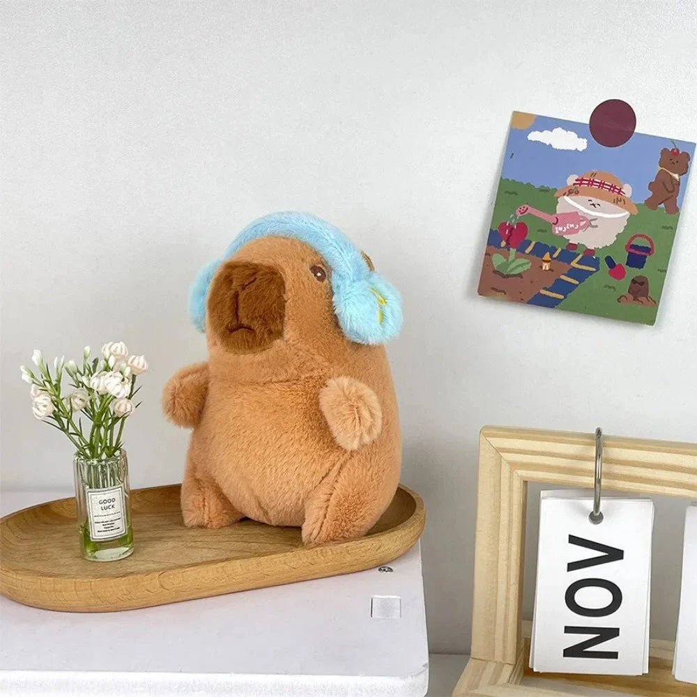 Cute Capybara Plush Toy Hoodie – Small Winged Stuffed Doll for Kids