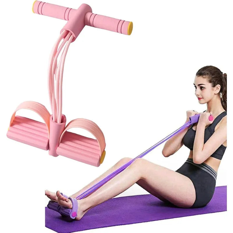 6-Tube Resistance Bands for Abs | Portable Sit-Up Assist for Home Gym