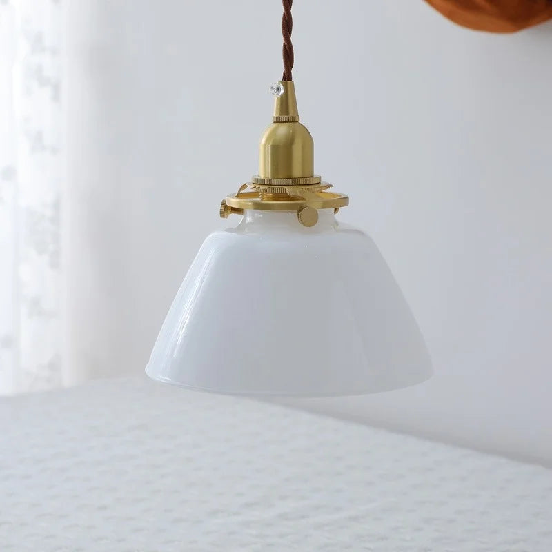 DecorBites™ Glass LED Pendant Lamp, Modern Nordic Style, Adjustable 2m Wire, Copper Socket