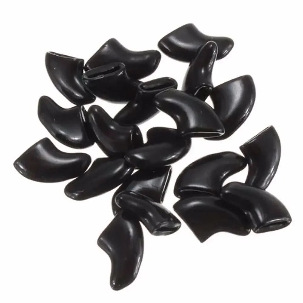 20pcs Soft Silicone Cat Nail Caps | Scratch Protection Covers for Pets