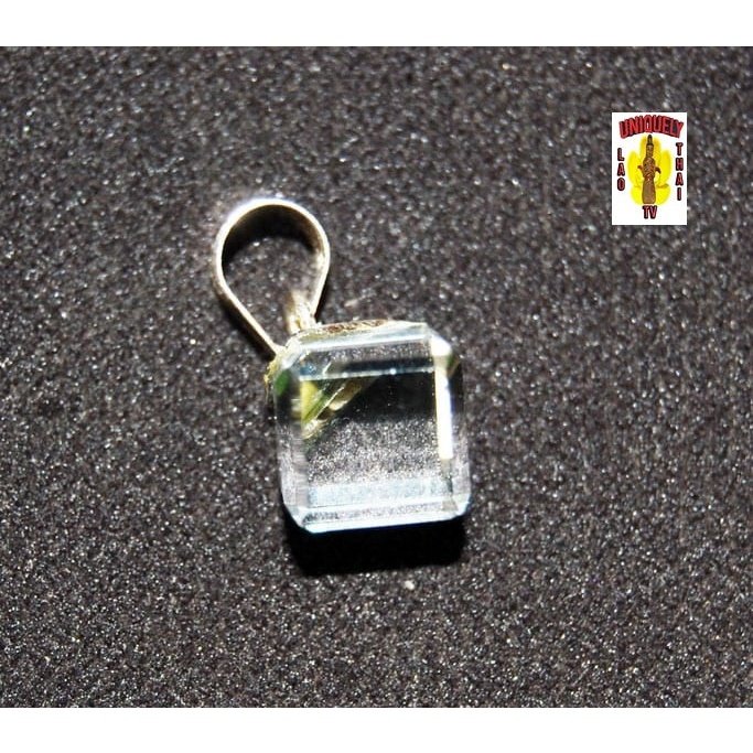 Silver Cubic Crystal Pendant