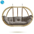 Amazonas Globo Royal Taupe Double Seater Hanging Chair (Weatherproof Cushion)