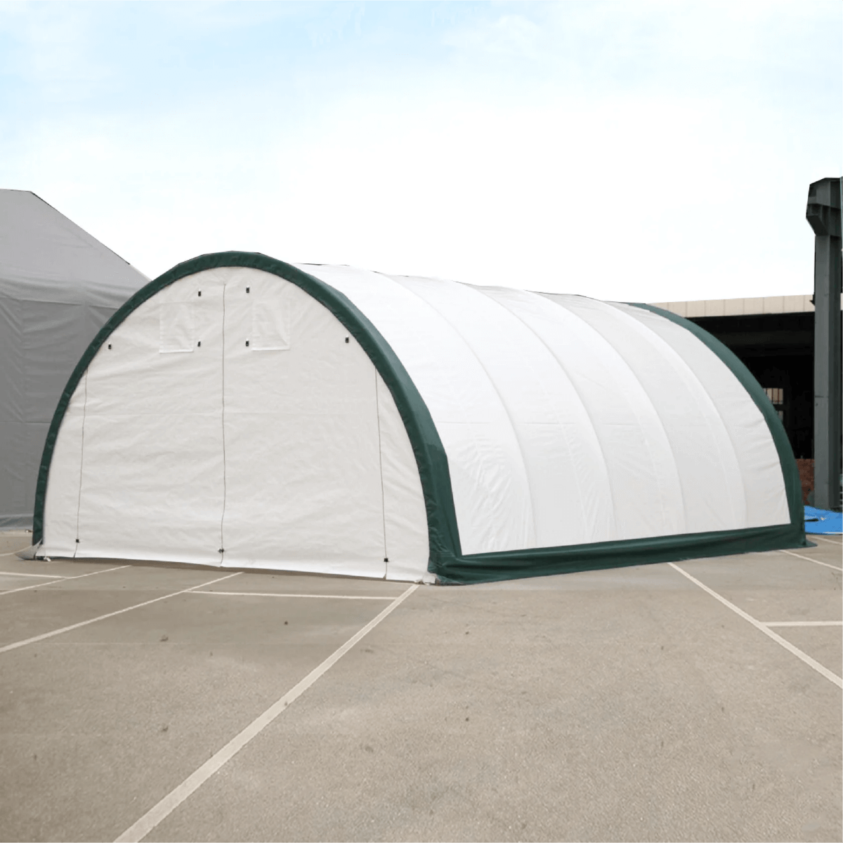 W20'xL30'xH12' Single Truss Storage Shelter, Reinforced Series