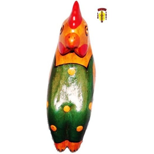 Shelf or Edge Sitting Green Toy Chicken